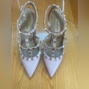 Valentino Rockstud Caged Blush Heel (4 inch)